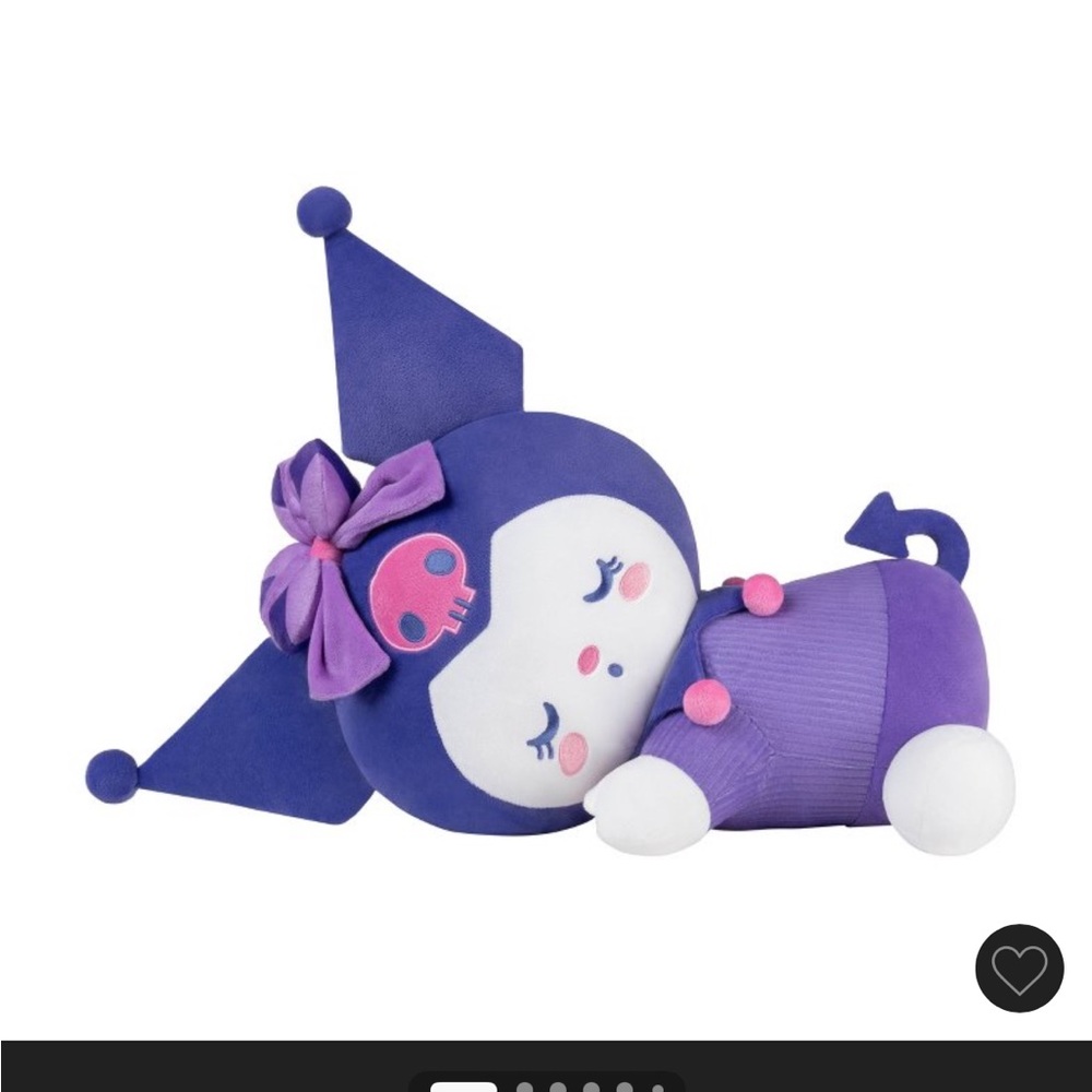 Hello Kitty Kuromi Plush Toy - Purple and White